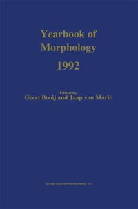 Abbildung von: Yearbook of Morphology 1992 - Springer