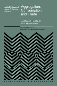 Enlarge image Cover: Aggregation, Consumption and Trade - Springer
