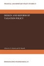 Cover: Design and Reform of Taxation Policy - Springer