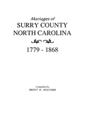 Cover: Marriages of Surry County, North Carolina 1779-1868 - Genealogical Publishing Company