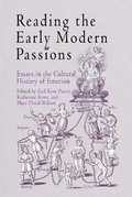 Cover: Reading the Early Modern Passions - University of Pennsylvania Press