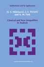 Cover: Classical and New Inequalities in Analysis - Springer