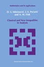 Cover: Classical and New Inequalities in Analysis - Springer