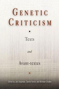 Cover: Genetic Criticism - University of Pennsylvania Press