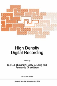 Enlarge image Cover: High Density Digital Recording - Springer