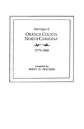 Cover: Marriages of Orange County, North Carolina, 1779-1868 - Genealogical Publishing Company
