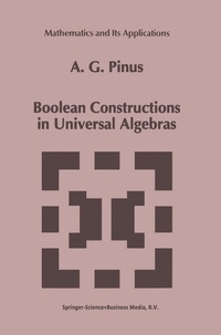 Abbildung von: Boolean Constructions in Universal Algebras - Kluwer Academic Publishers