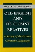 Cover: Old English and Its Closest Relatives - Stanford University Press