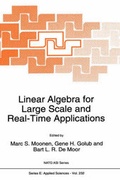 Cover: Linear Algebra for Large Scale and Real-Time Applications - Kluwer Academic Publishers