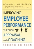 Cover: Improving Employee Performance Through Appraisal and Coaching - Amacom