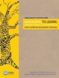 Cover: Managing to Learn - HSRC Press