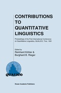 Cover: Contributions to Quantitative Linguistics - Springer