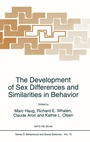Cover: The Development of Sex Differences and Similarities in Behavior - Kluwer Academic Publishers