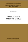Cover: Morality and Rational Choice - Springer
