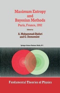 Cover: Maximum Entropy and Bayesian Methods - Springer