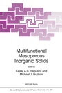 Cover: Multifunctional Mesoporous Inorganic Solids - Springer