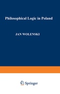 Cover: Philosophical Logic in Poland - Springer