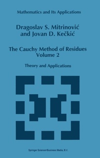 Abbildung von: The Cauchy Method of Residues Volume 2 - Kluwer Academic Publishers