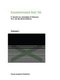 Cover: Contaminated Soil'93 - Kluwer Academic Publishers