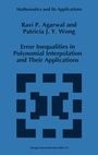 Cover: Error Inequalities in Polynomial Interpolation and Their Applications - Kluwer Academic Publishers