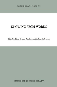 Enlarge image Cover: Knowing from Words - Springer