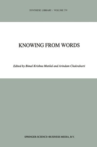 Enlarge image Cover: Knowing from Words - Springer