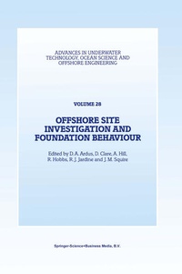 Enlarge image Cover: Offshore Site Investigation and Foundation Behaviour - Springer