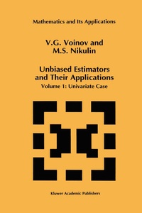 Enlarge image Cover: Unbiased Estimators and Their Applications - Springer