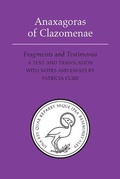 Cover: Anaxagoras of Clazomenae - University of Toronto Press