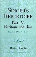 Cover: The Singer's Repertoire, Part IV - Scarecrow Press