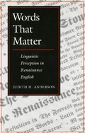 Cover: Words That Matter - Stanford University Press