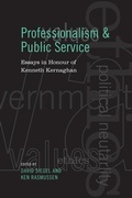 Cover: Professionalism and Public Service - University of Toronto Press