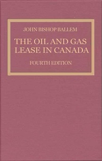 Bild: The Oil & Gas Lease in Canada - University of Toronto Press