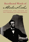 Cover: Recollected Words of Abraham Lincoln - Stanford University Press