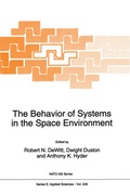 Cover: The Behavior of Systems in the Space Environment - Springer