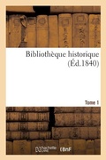 Cover: Bibliotheque Historique Tome 1 - Hachette Livre - Bnf