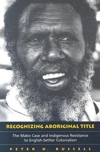 Enlarge image Cover: Recognizing Aboriginal Title - University of Toronto Press