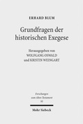 Cover: Grundfragen der historischen Exegese - Mohr Siebeck
