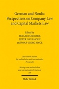 Cover: German and Nordic Perspectives on Company Law and Capital Markets Law - Mohr Siebeck