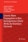 Cover: Seismic Wave Propagation in Non-Homogeneous Elastic Media by Boundary Elements - Springer
