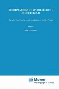 Abbildung von: Deformations of Mathematical Structures II - Kluwer Academic Publishers