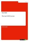 Cover: The Last COIN Lecture - GRIN Verlag