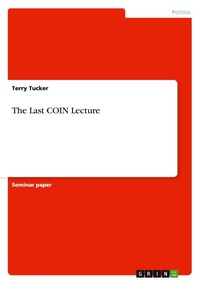 Enlarge image Cover: The Last COIN Lecture - GRIN Verlag
