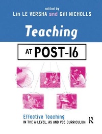 Enlarge image Cover: Teaching at Post-16 - Routledge