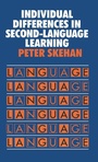 Cover: Individual Differences in Second Language Learning - Routledge