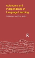 Cover: Autonomy and Independence in Language Learning - Routledge