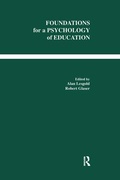 Cover: Foundations for A Psychology of Education - Routledge