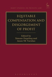 Enlarge image Cover: Equitable Compensation and Disgorgement of Profit - Hart Publishing