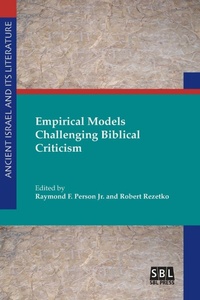 Enlarge image Cover: Empirical Models Challenging Biblical Criticism - Society of Biblical Literature
