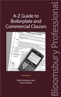 Cover: A-Z Guide to Boilerplate and Commercial Clauses - Bloomsbury Professional
